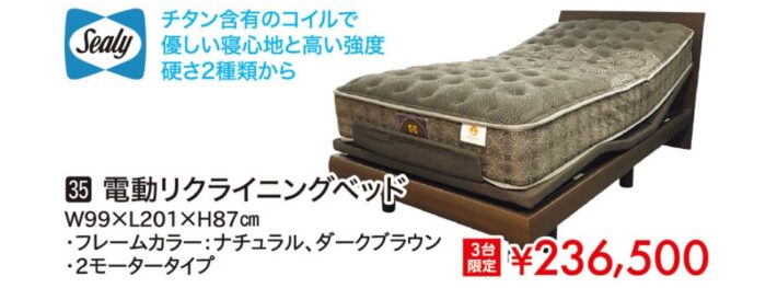 電動リクライニングベッド