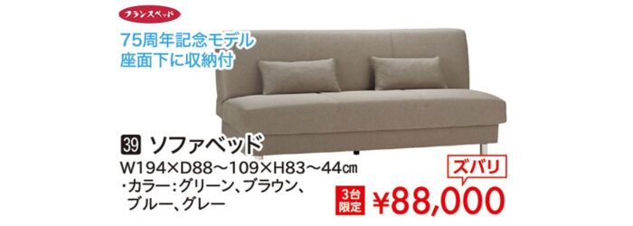 【フランスベッド】ソファベッド