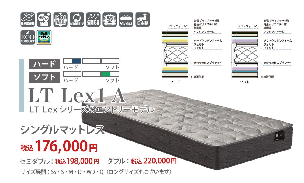 LT Lexシリーズのエントリーモデル「LT Lex1 A」