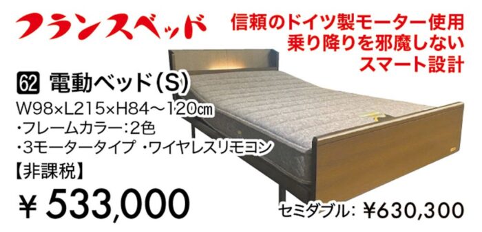【フランスベッド】電動ベッドS